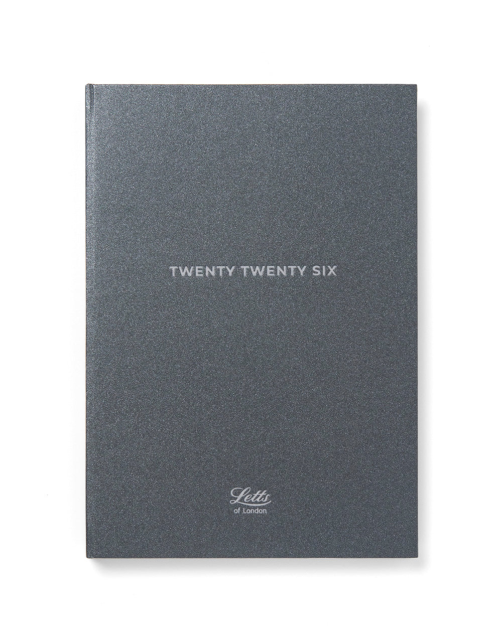 Letts of London Titanium A5 Week to View Planner 2026 - Multilanguage Charcoal 26-082582 #color_charcoal