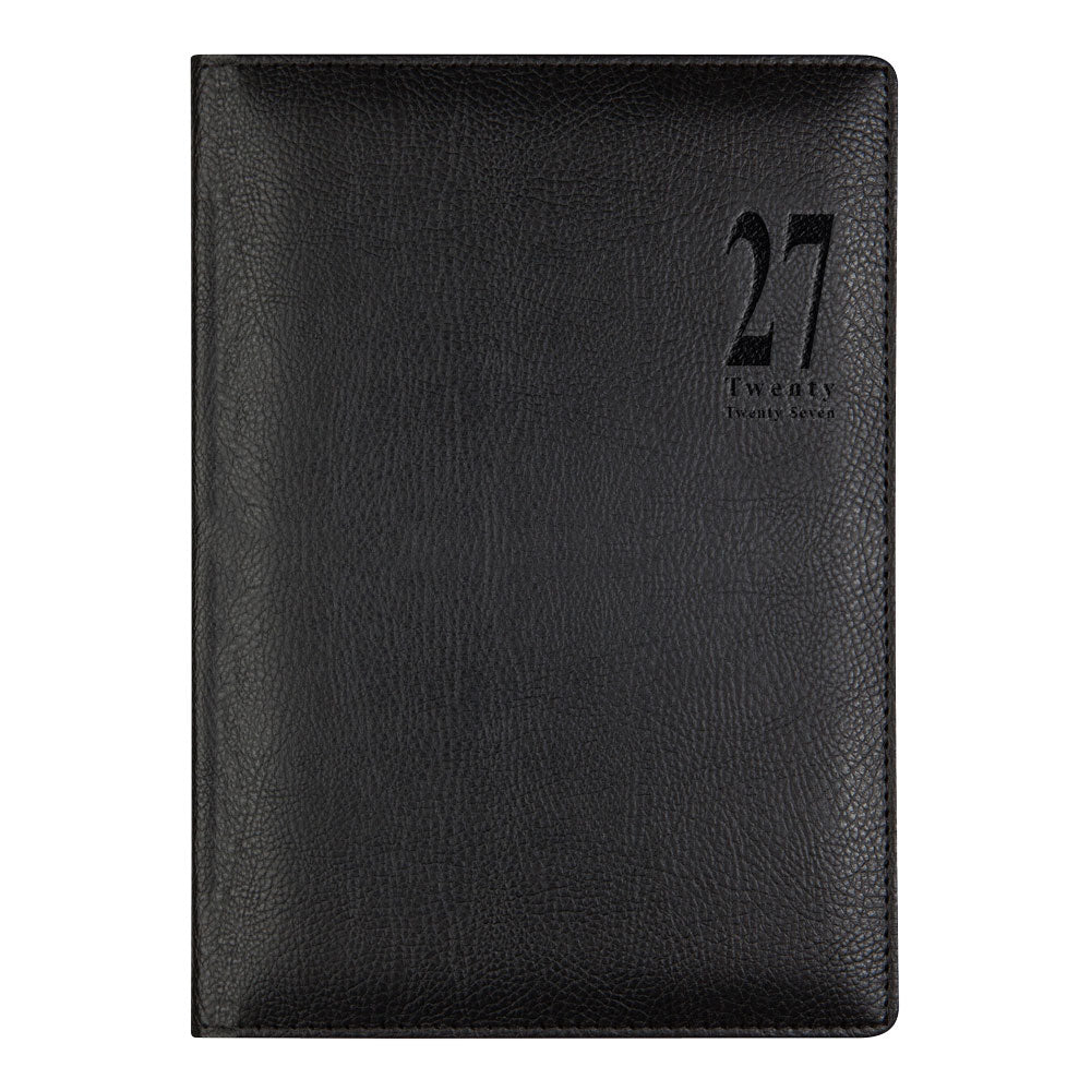 Letts A5 Weekly Planner, Milano, 2027 Black 27-080569#color_black