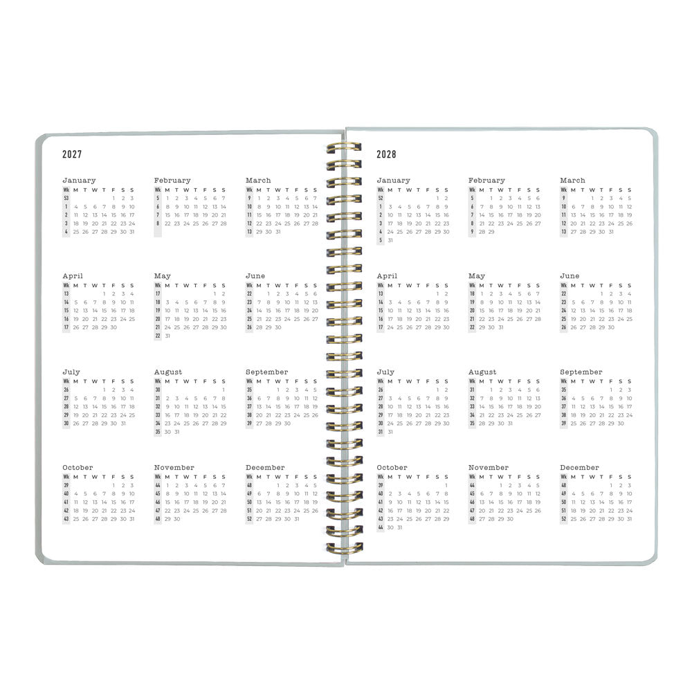 Letts A5 Weekly Planner, Celebrate, 2027 Sky 27-082186#color_sky