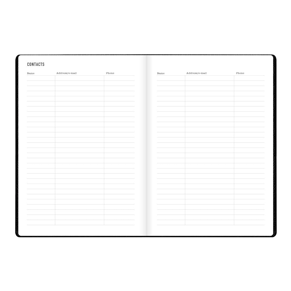 Letts A5 Weekly Planner, Oslo, 2027 Black 27-082335#color_black
