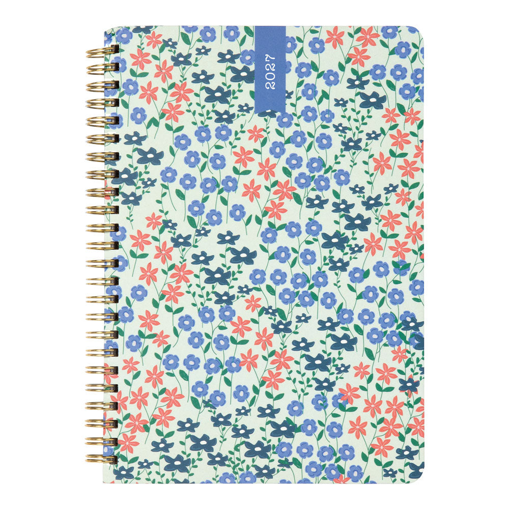 Letts A5 Weekly Planner, Spring Valley, 2027 Mint 27-082377#color_mint