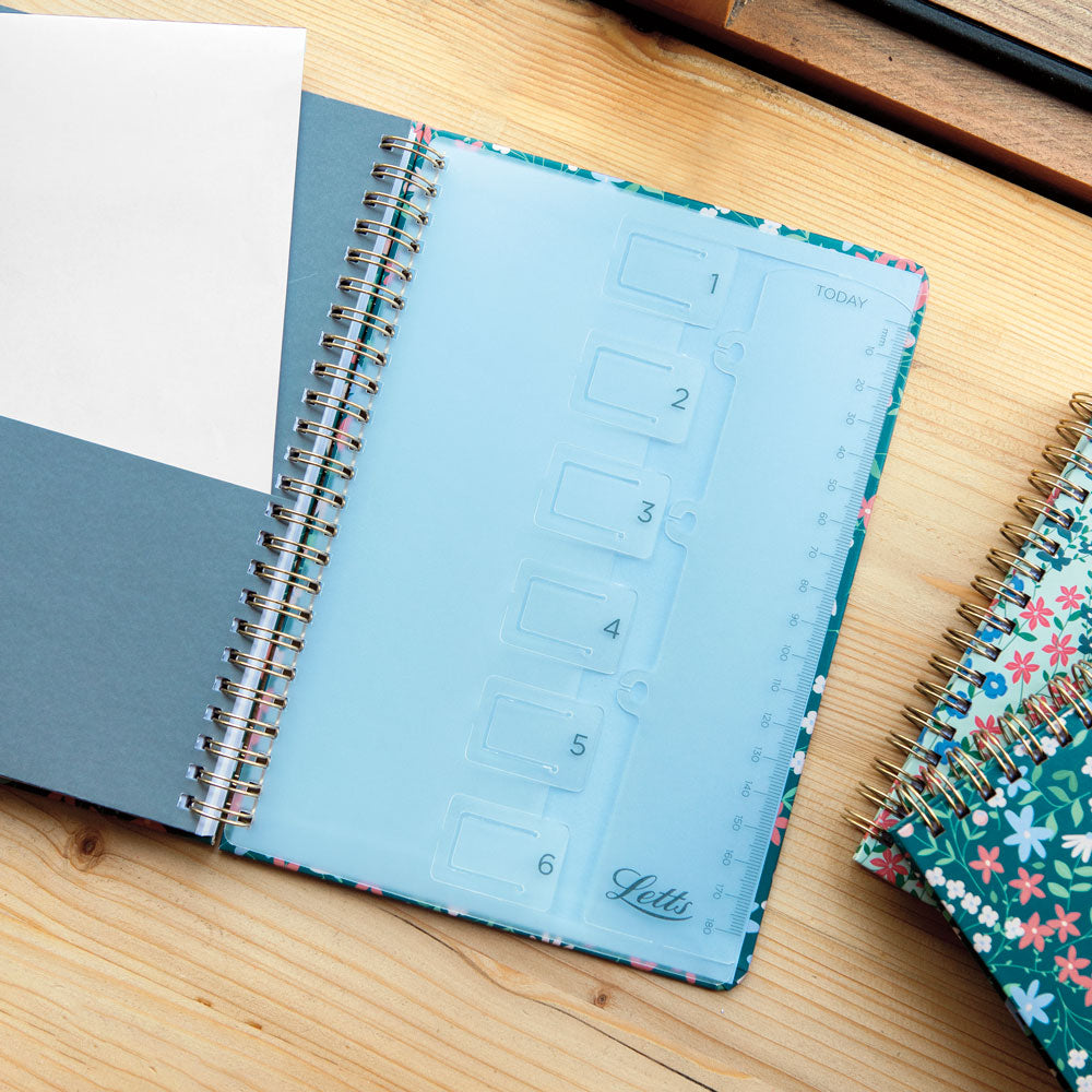 Letts A5 Weekly Planner, Spring Valley, 2027 Mint 27-082377#color_mint