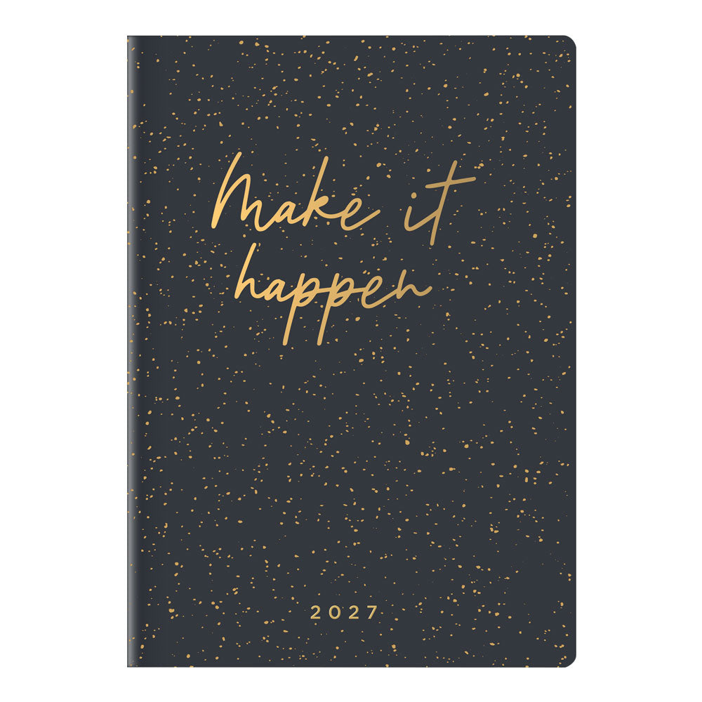 Letts A5 Weekly Planner, Inspire, 2027 Charcoal 27-082486#color_charcoal
