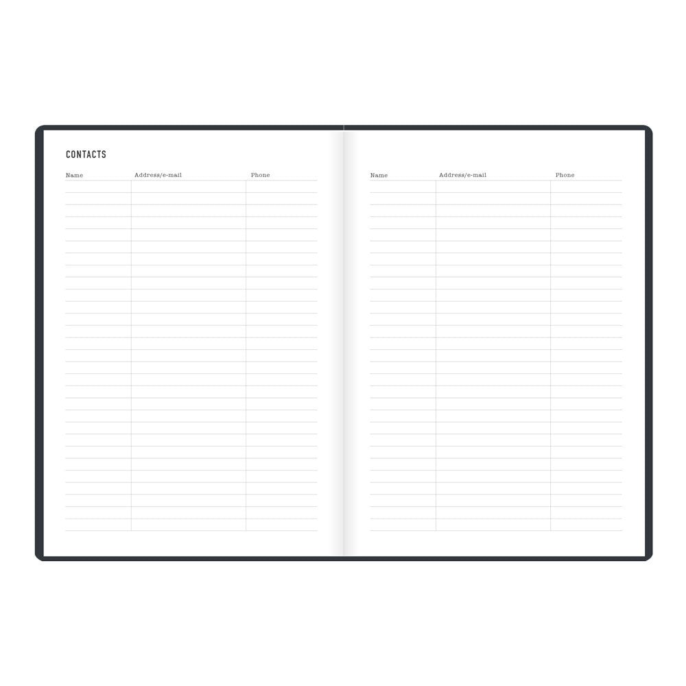 Letts A5 Weekly Planner, Inspire, 2027 Charcoal 27-082486#color_charcoal