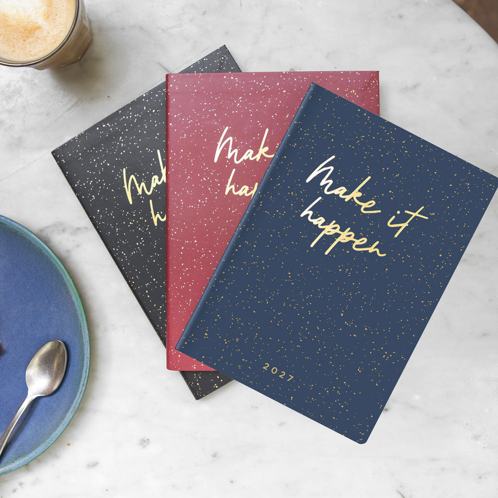 Letts A5 Weekly Planner, Inspire, 2027 Charcoal 27-082486#color_charcoal