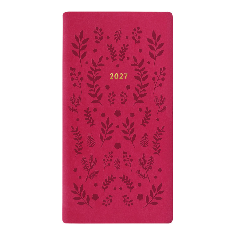 Letts Slim Weekly Planner, Woodland, 2027 Pink 27-082547#color_woodland-pink