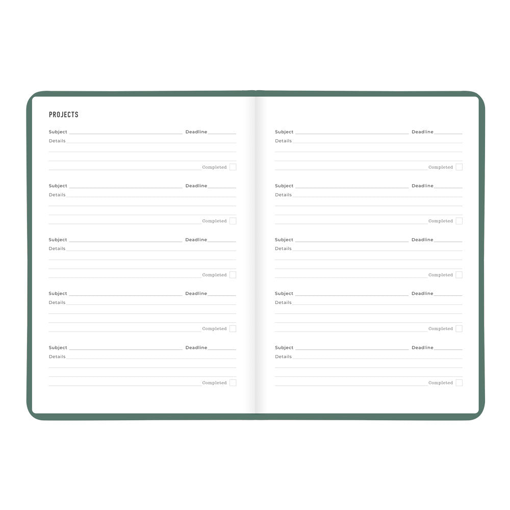 Letts A5 Weekly Planner, Conscious, 2027 Pine 27-082553#color_pine