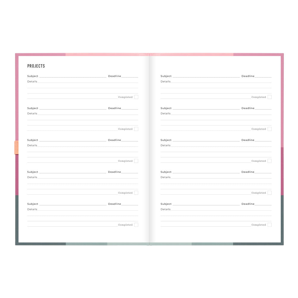 Letts A5 Weekly Planner, Gradient, 2027 Rose 27-082570#color_gradient-rose