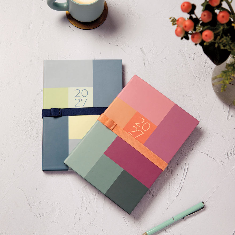 Letts A5 Weekly Planner, Gradient, 2027 Blue 27-082571#color_gradient-blue