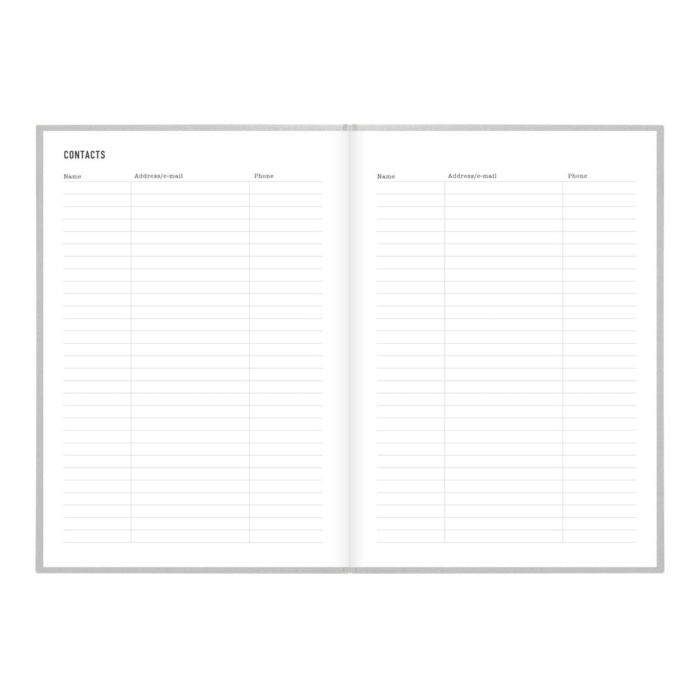 Letts A5 Weekly Planner, Titanium, 2027 Silver 27-082583#color_silver