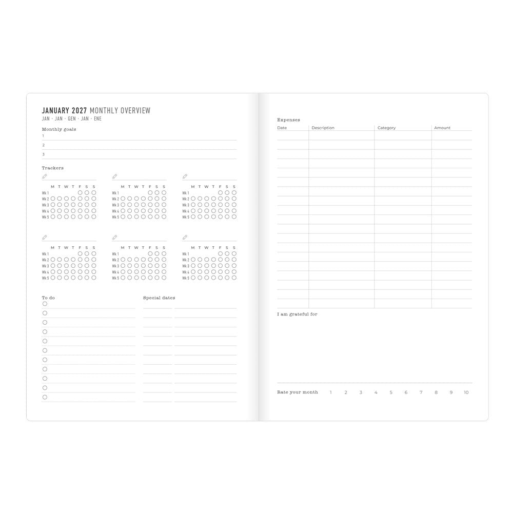 Letts A5 Weekly Planner, Denim, 2027 Light Wash 27-082645#color_denim-light-wash