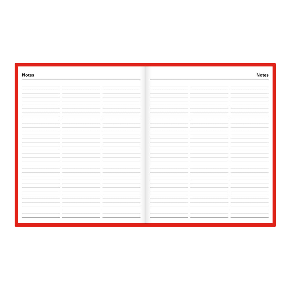 Letts Quarto Daily Planner, Standard, 2027 Red 27-C10YBY#color_red