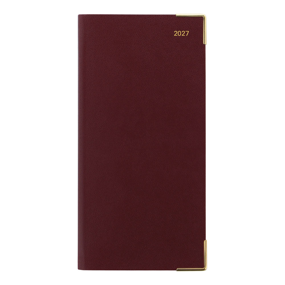 Letts Slim Monthly 13-Month Planner, Classic, 2027 Burgundy 27-C12SBY#color_burgundy