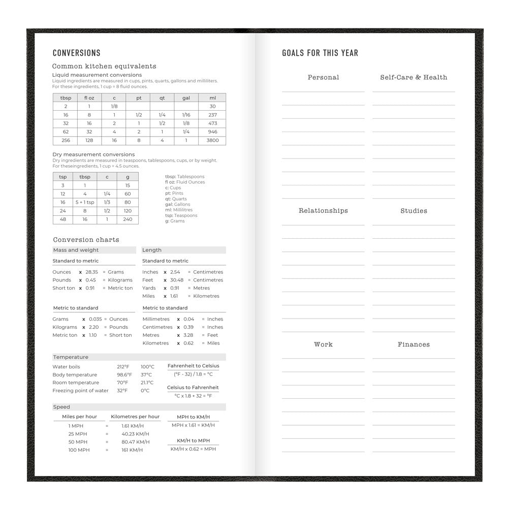 Letts Compact Weekly Planner, Principal, 2027 Black 27-C30NUBK#color_black