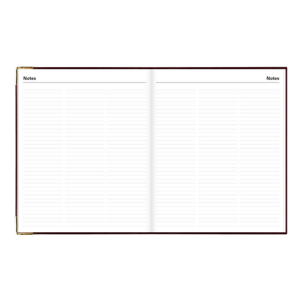 Letts Quarto Weekly Appointment Book, Classic, 2027 Burgundy 27-C32YBY#color_burgundy