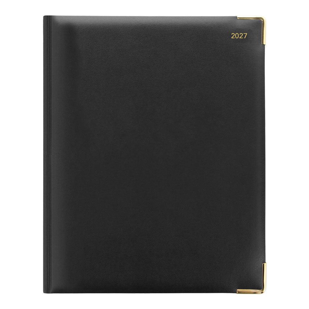 Letts Quarto Weekly Appointment Book, Classic, 2027 Black 27-C32YIBK#color_black