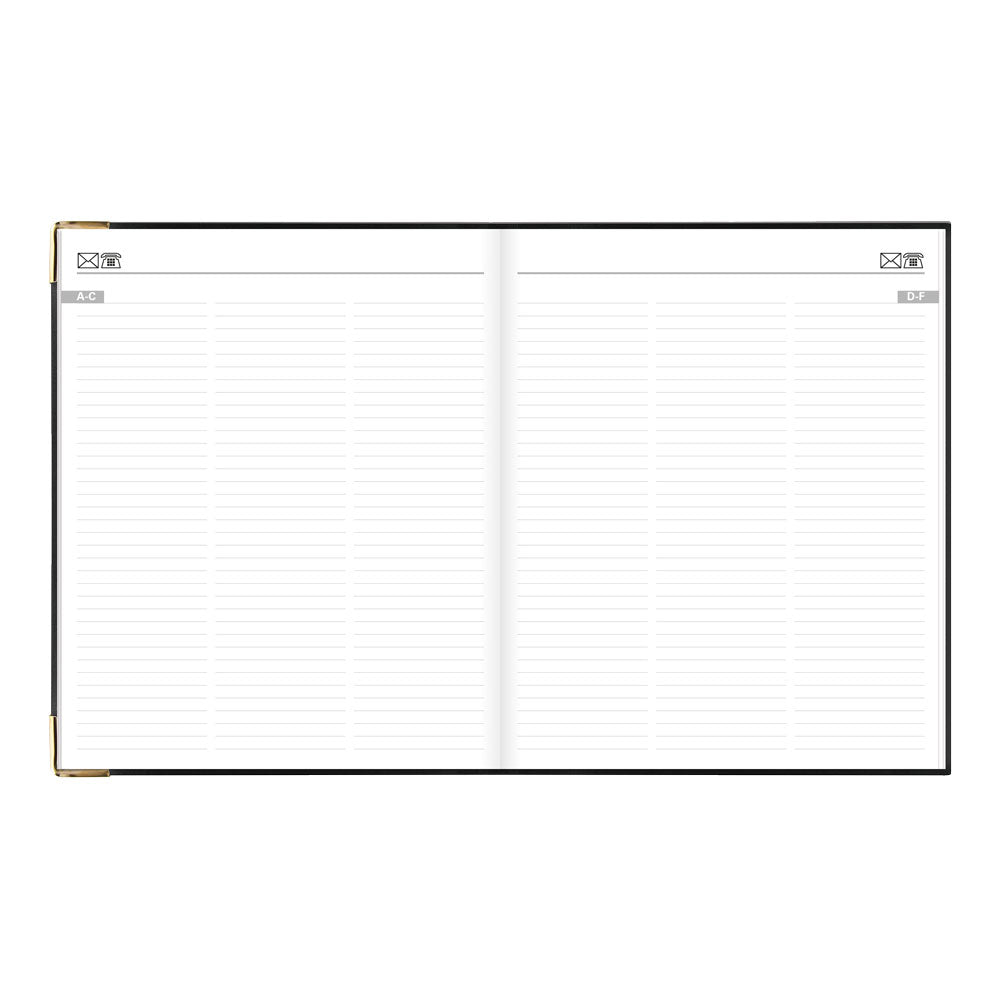 Letts Quarto Weekly Appointment Book, Classic, 2027 Black 27-C32YIBK#color_black