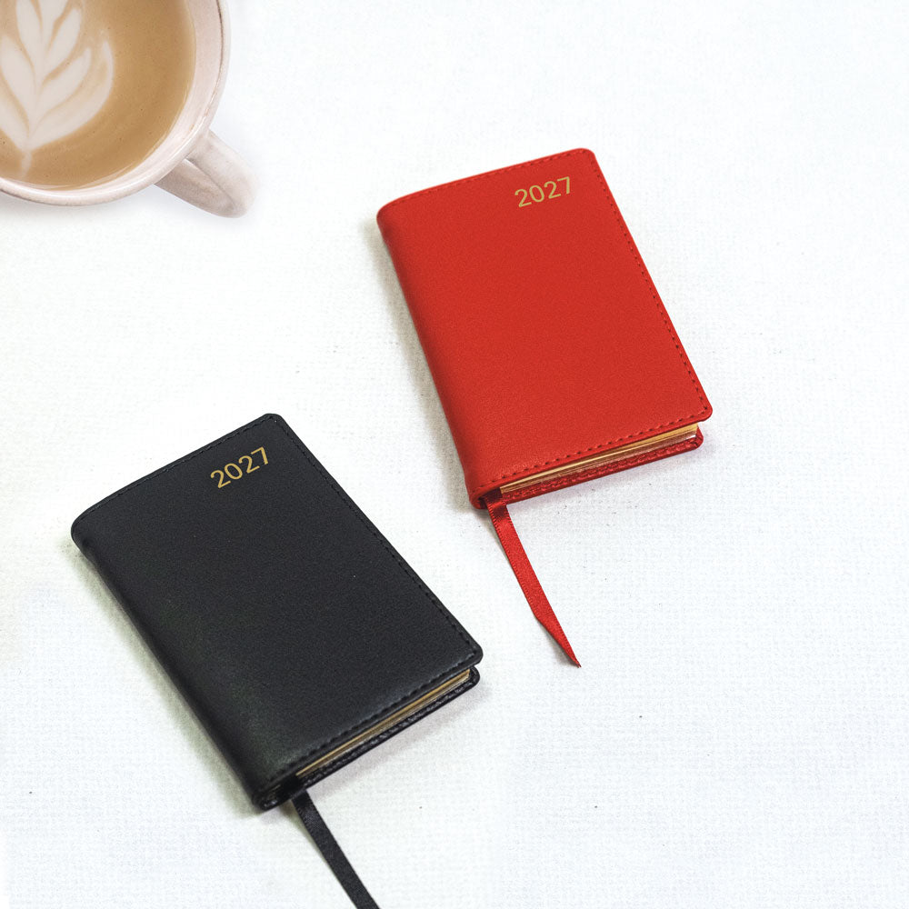 Letts Pocket Weekly Planner, Belgravia, 2027 Black 27-C33EBK#color_black