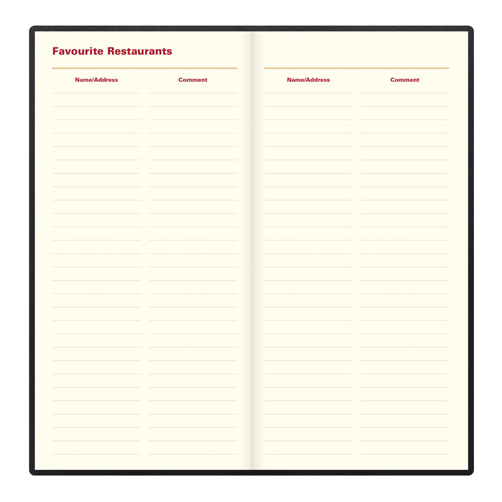 Letts Slim Weekly Appointment Book, Belgravia, 2027 Black 27-C33SBK#color_black