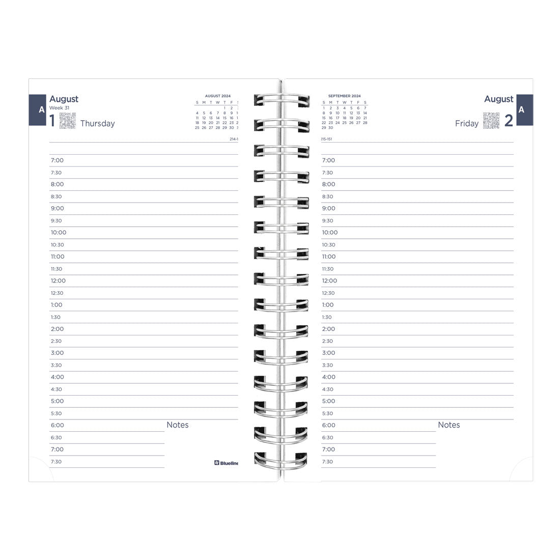 Academic Daily Planner Blossom 2024-2025, English, CA214PG#color_blossom-blue