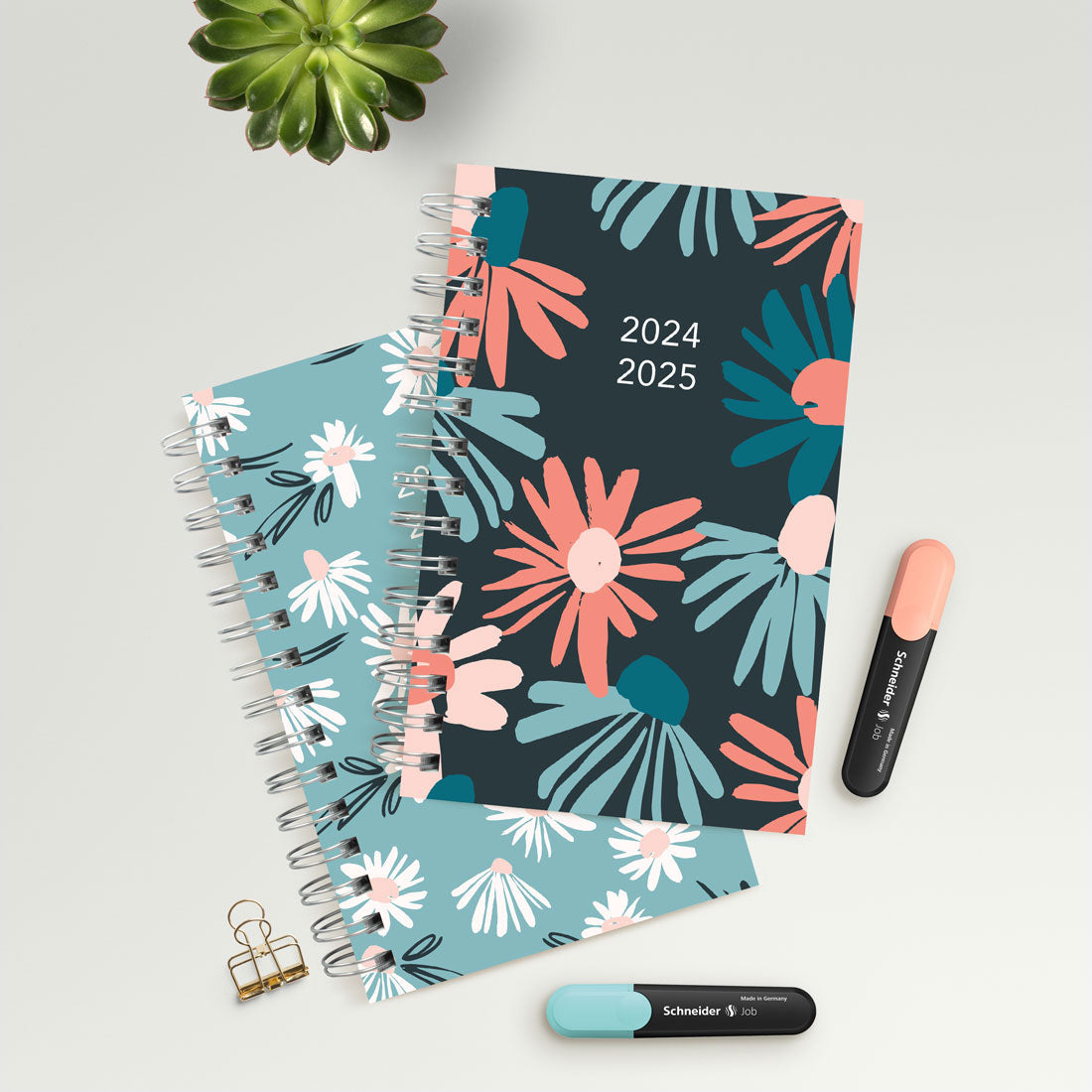 Academic Daily Planner Blossom 2024-2025, English, CA214PG#color_blossom-navy
