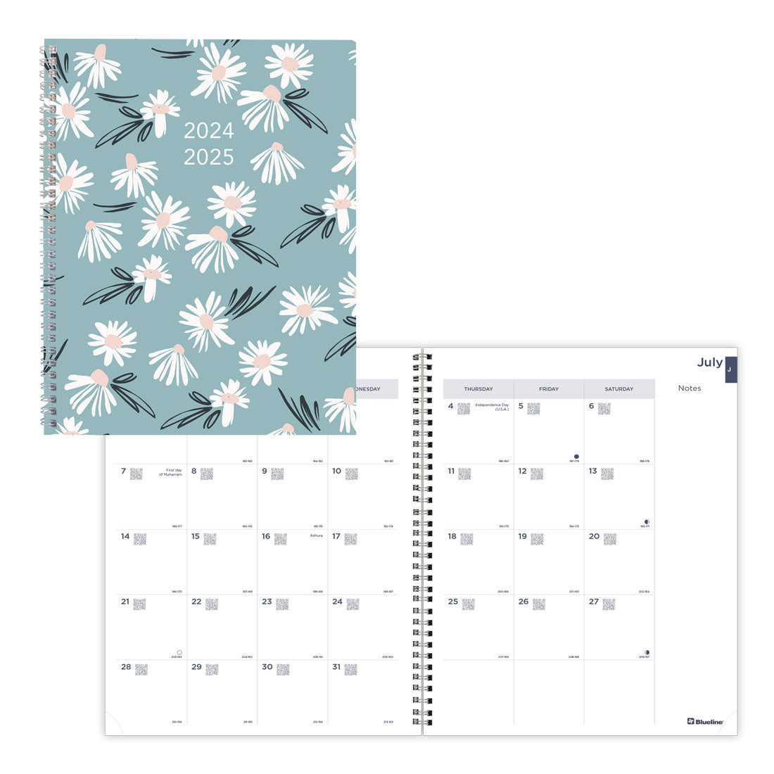 Academic Monthly Planner Blossom 2024-2025, English, CA714PG#color_blossom-blue