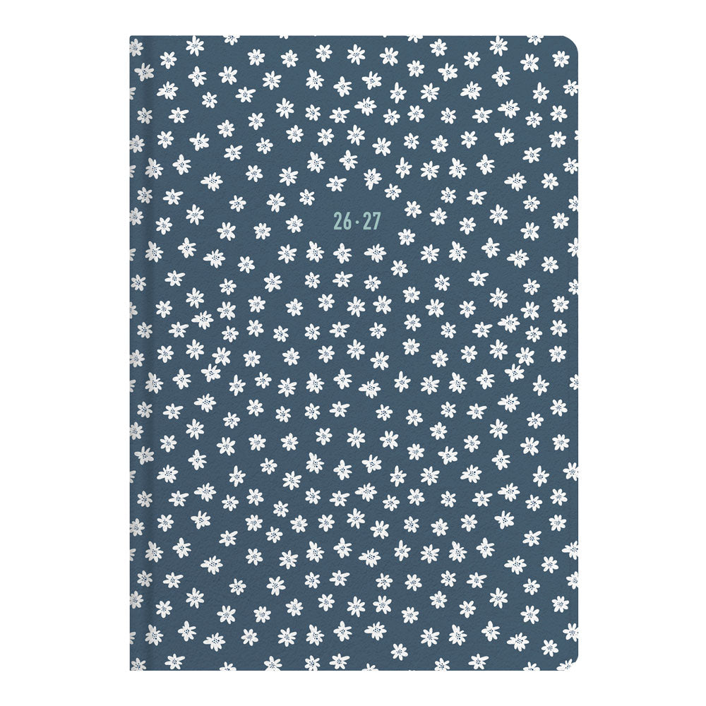 Daisies Academic Weekly Planner, A5, 2026 - 2027 - Multilingual 27-031865 #color_daisies-blue