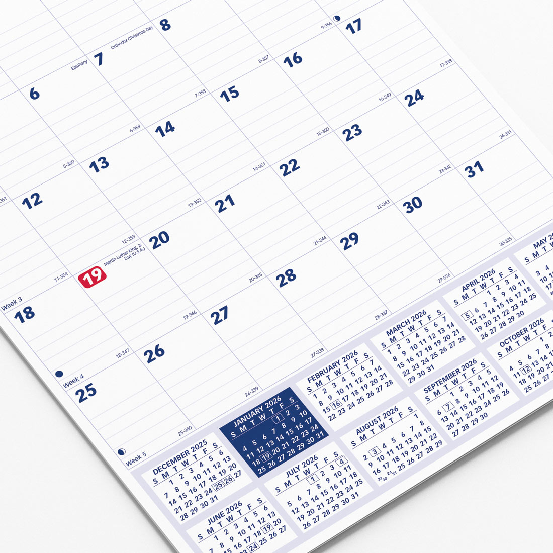 Brownline Monthly Wall Calendar, 2026 C171101-26