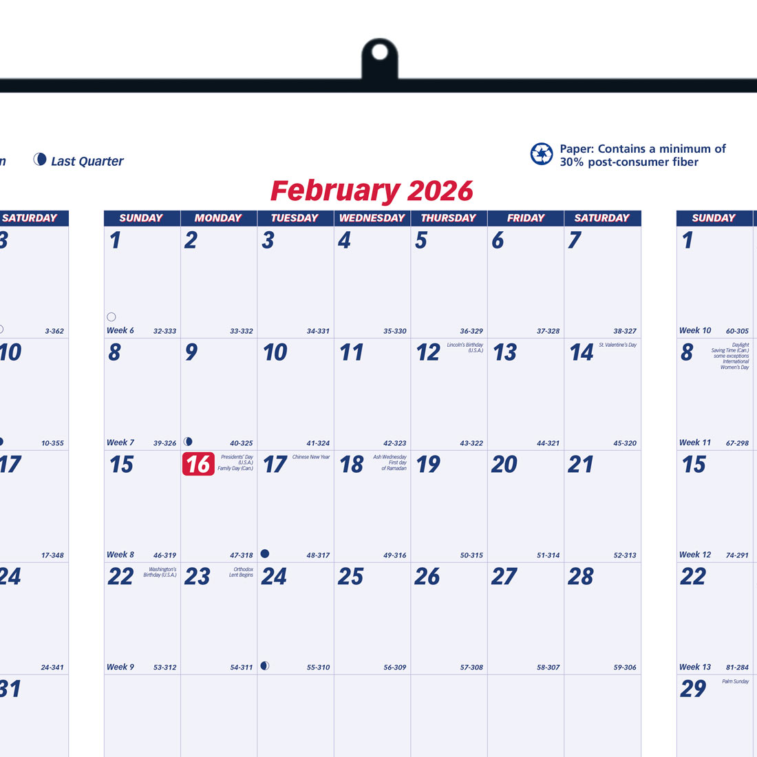 Brownline Yearly Wall Planner, 2026 C172212-26