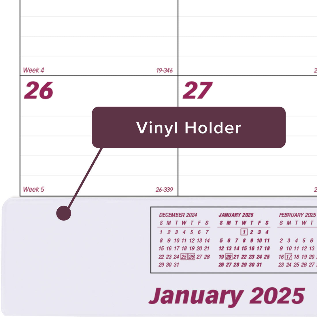 Monthly Desk Pad or Wall Calendar 2025 (C1731V25) Brownline Brownline Desk Calendar 2025