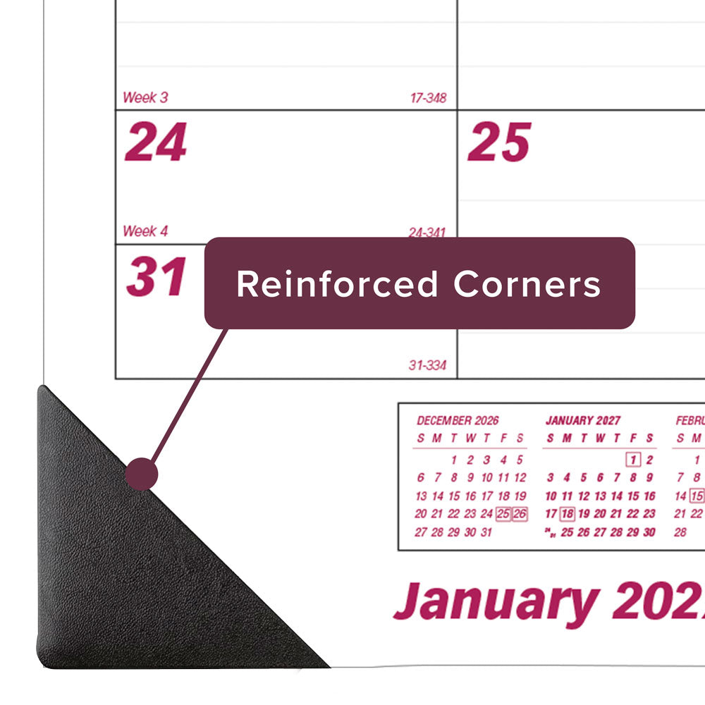Monthly Desk Pad Calendar, 2027 C1731-27 Brownline
