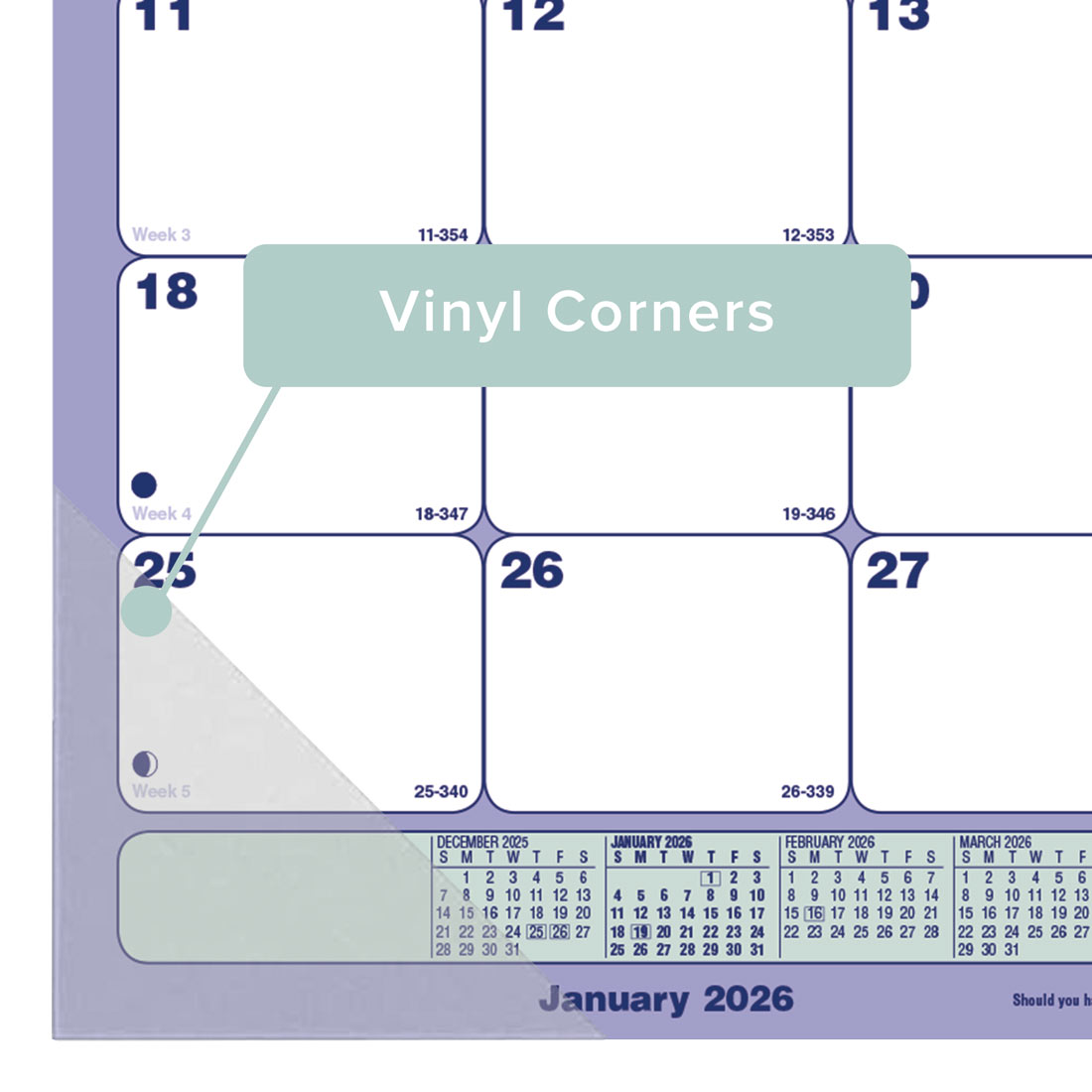 Brownline Monthly Desk Pad Calendar, 2026 C181700-26