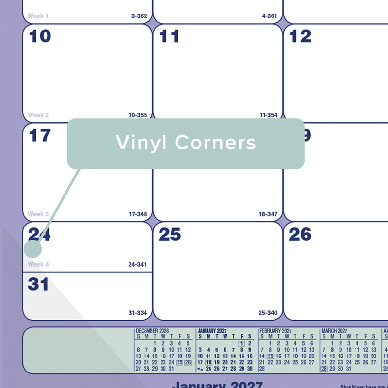 Monthly Desk Pad Calendar, 2027 C181700-27 Brownline