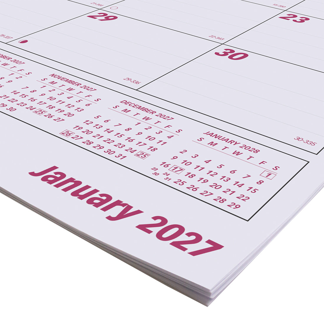 Monthly Desk Pad Calendar, 2027 C191924R-27 Brownline