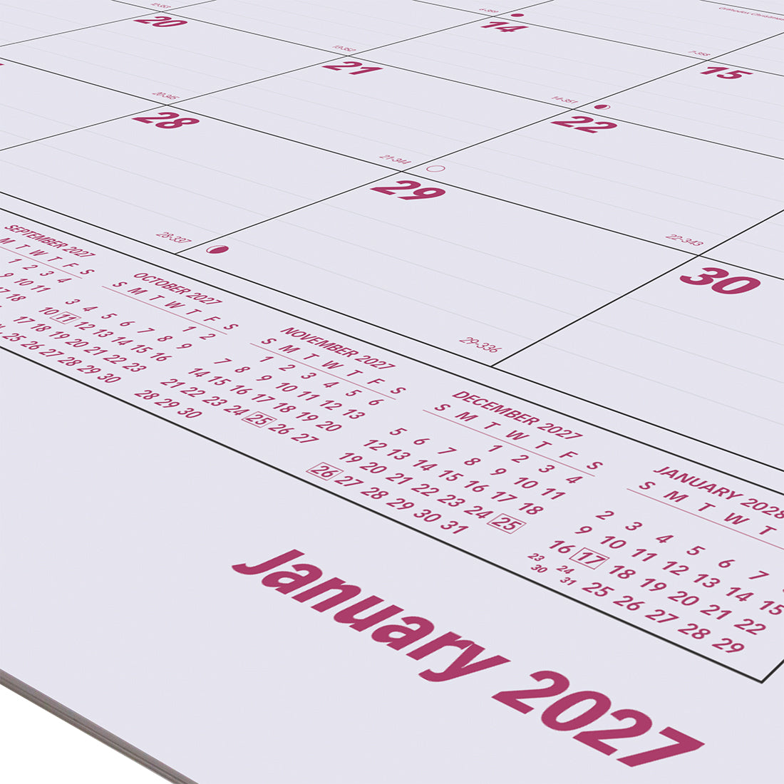 Monthly Desk Pad Calendar, 2027 C191924R-27 Brownline
