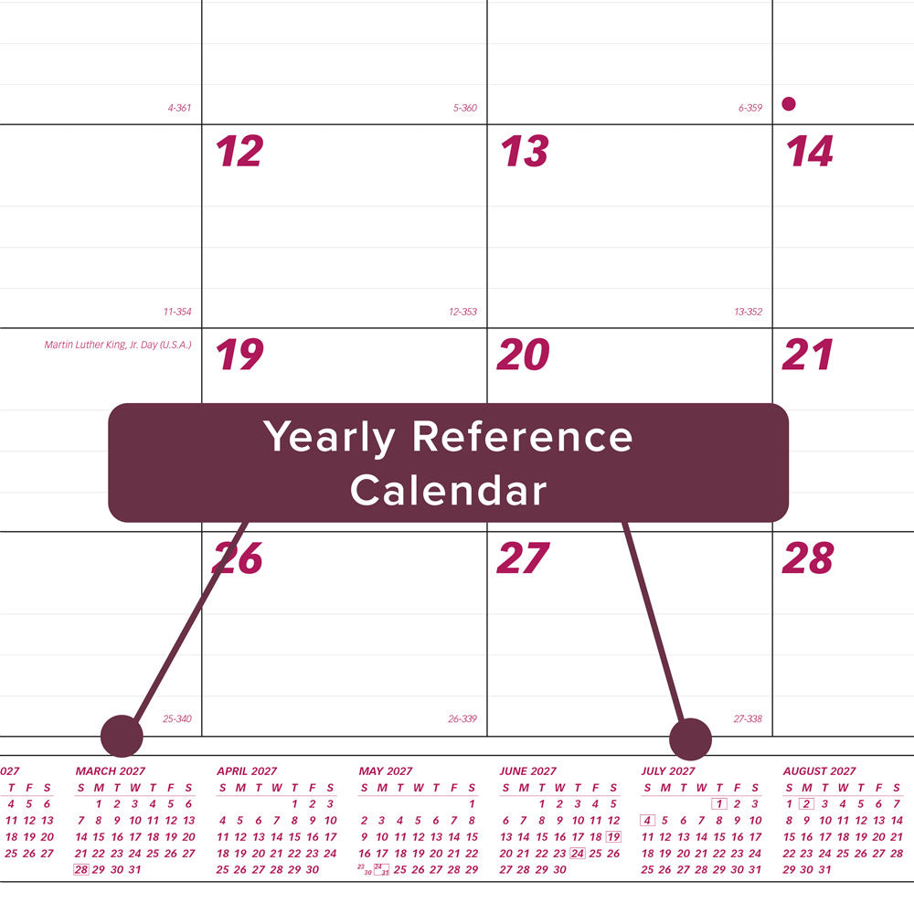 Monthly Desk Pad Calendar, 2027 C191924R-27 Brownline