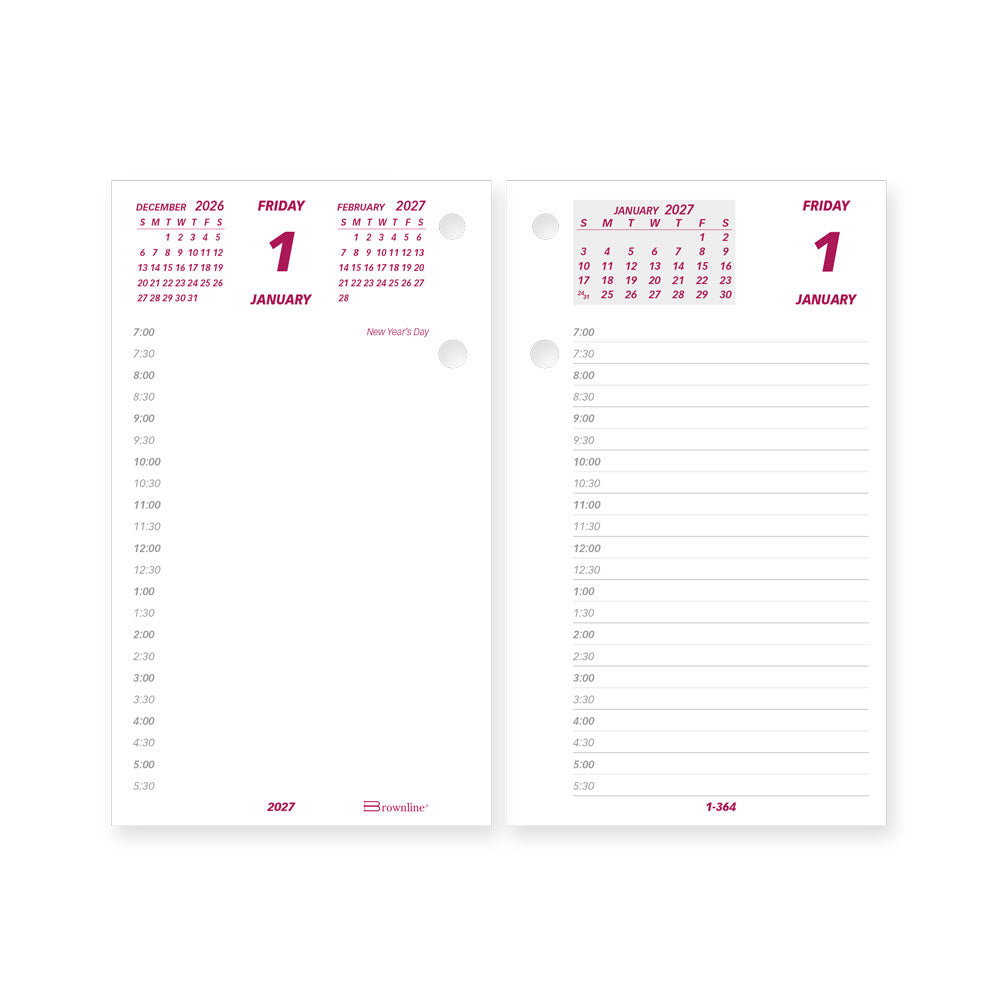 Daily Refill, 2027 C2R-27 Brownline