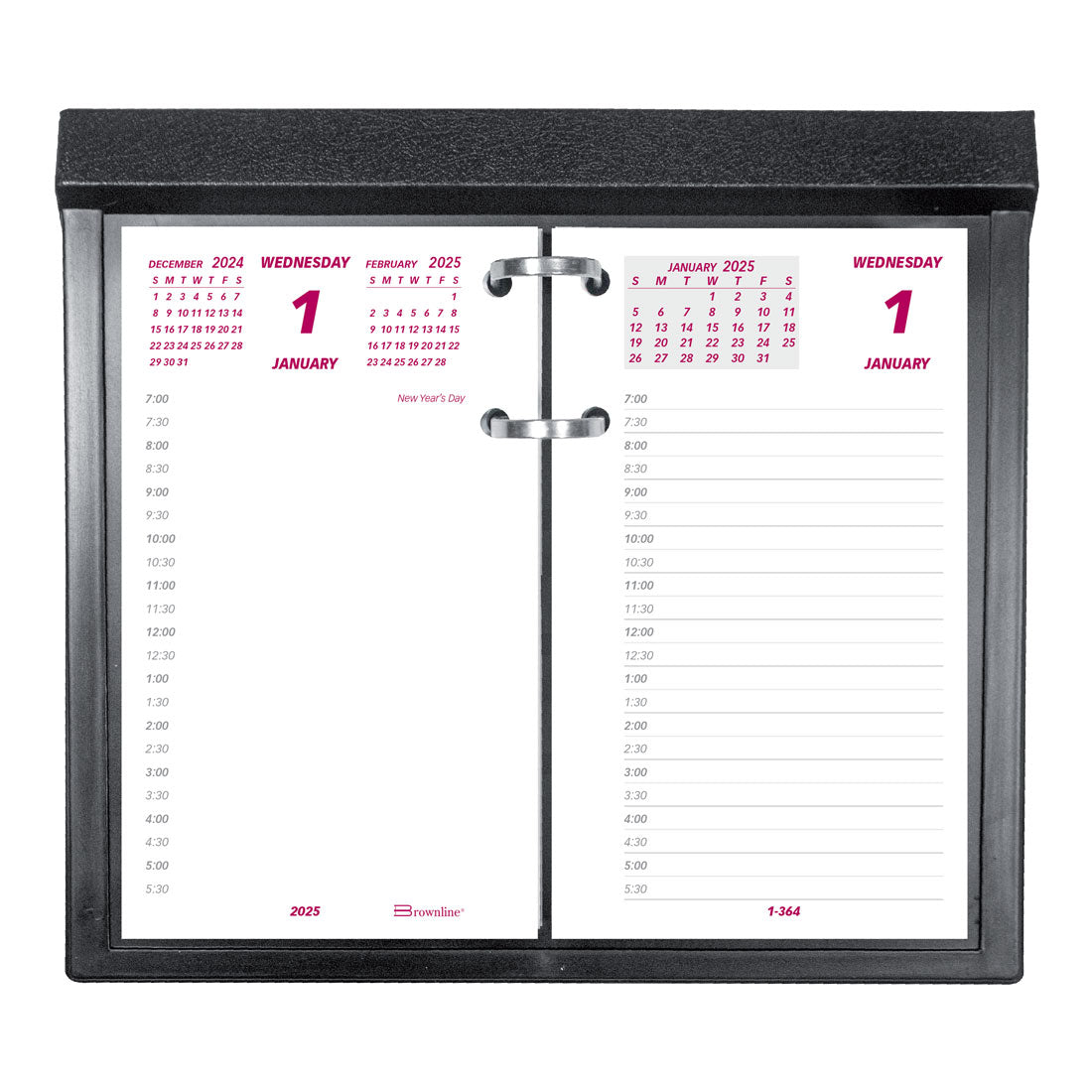 Refill 2025 for Daily Calendar Pad C2S, English, C2R