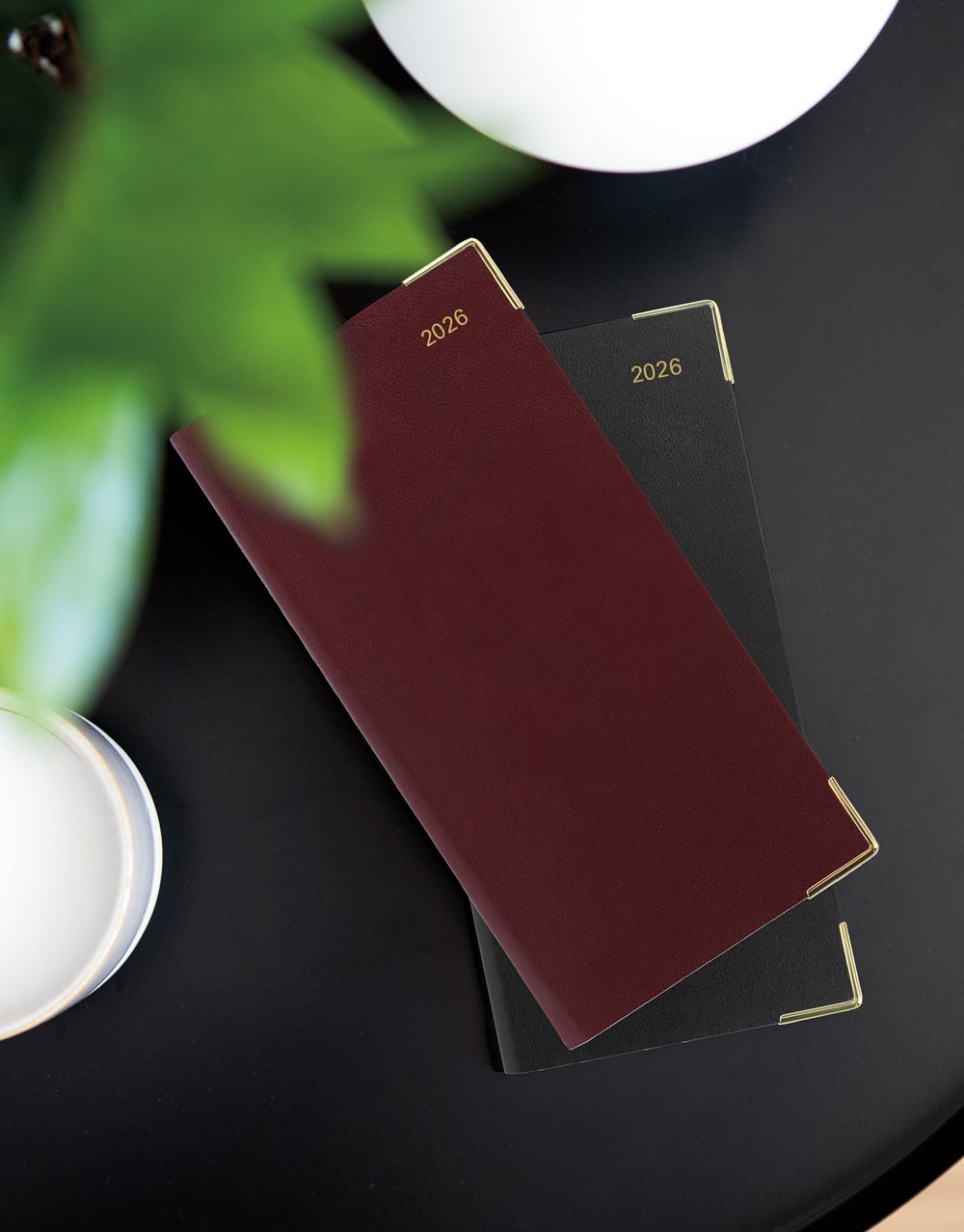 Letts Classic Slim Landscape Week to View Planner with Appointments and Planners 2026 - English 26-C32SBY #color_burgundy