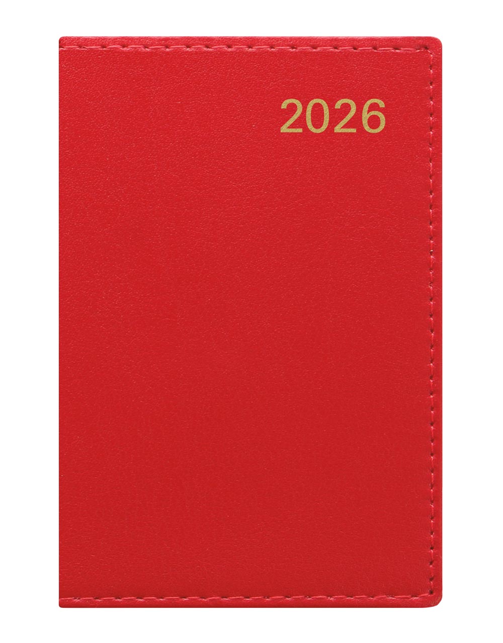 Letts of London Belgravia Mini Pocket Week to View Leather Diary with Planners 2026 - English 26-C33ERD #color_red