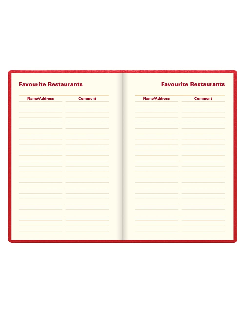 Letts of London Belgravia Mini Pocket Week to View Leather Diary with Planners 2026 - English 26-C33ERD #color_red