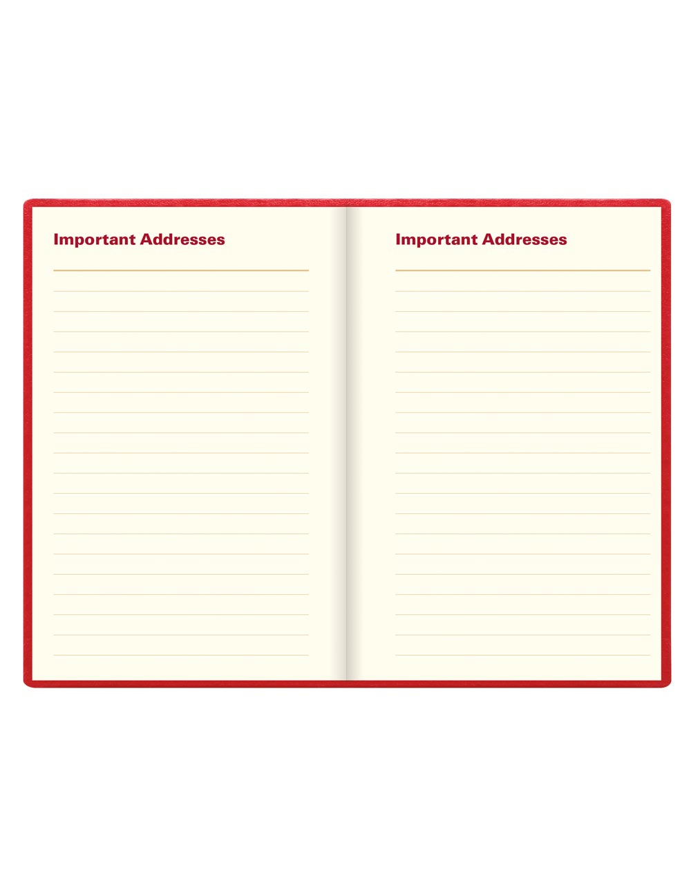 Letts of London Belgravia Mini Pocket Week to View Leather Diary with Planners 2026 - English 26-C33ERD #color_red