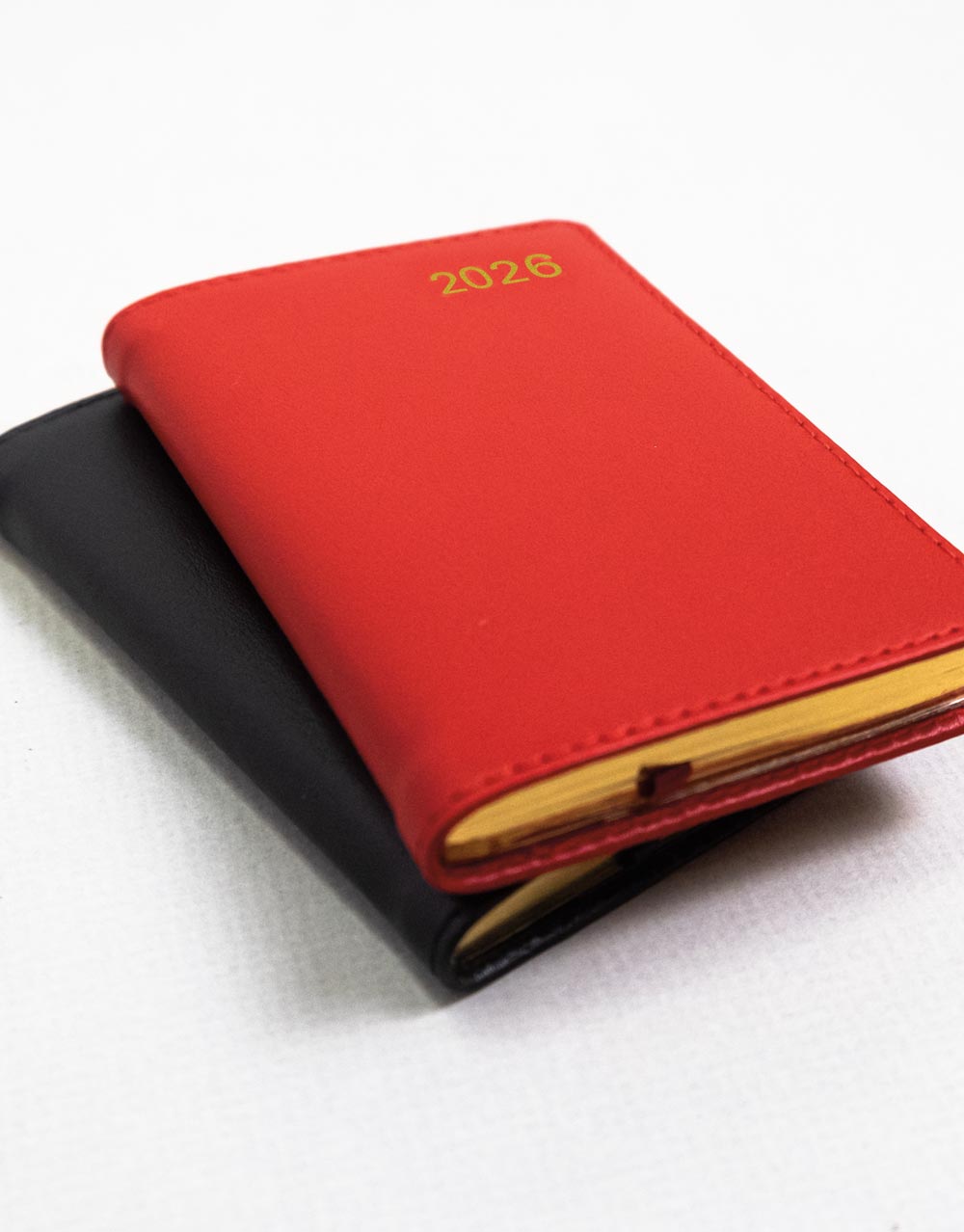 Letts of London Belgravia Mini Pocket Week to View Leather Diary with Planners 2026 - English 26-C33ERD #color_red