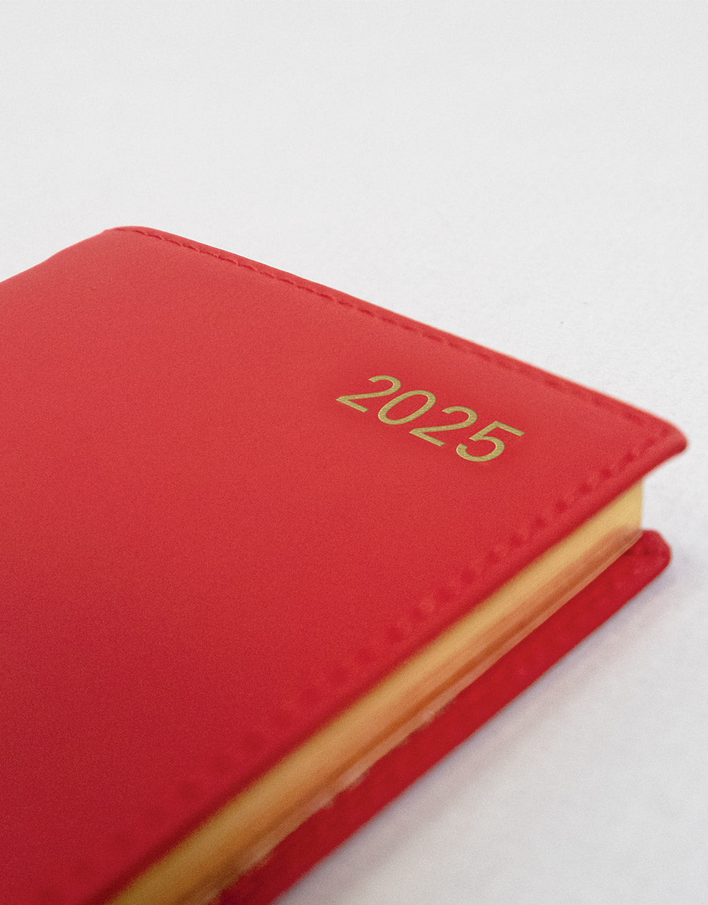 Belgravia Slim Landscape Week to View Leather Diary with Appointments and Planners 2025 - English 25-C33SRD#color_red