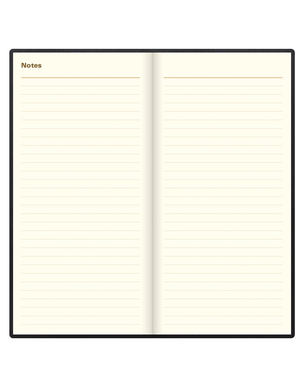 Letts of London Belgravia Slim Week to View Leather Diary with Planners 2026 - English Black 26-C33SUBK #color_black