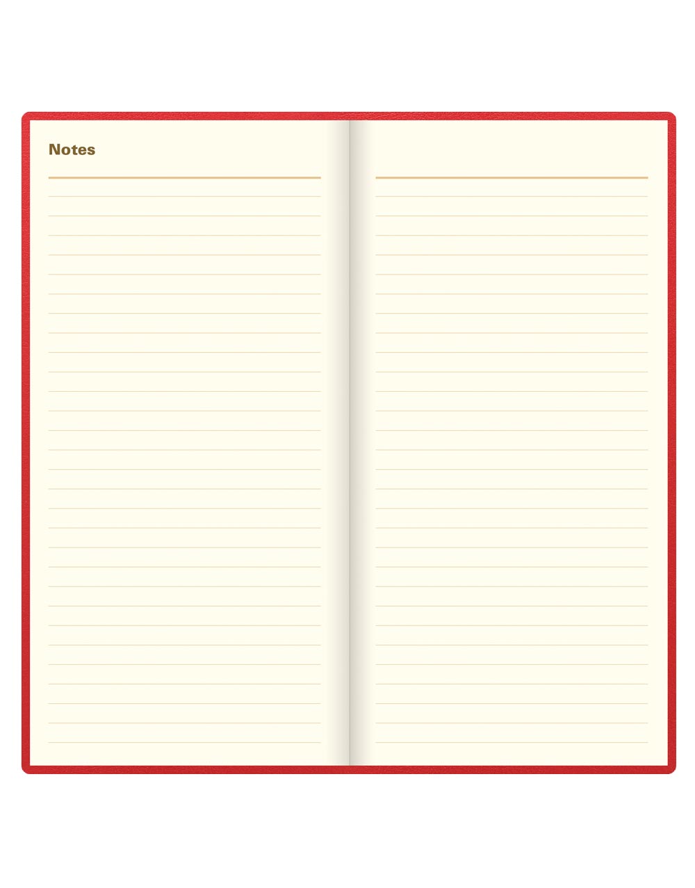 Letts of London Belgravia Slim Week to View Leather Diary with Planners 2026 - English Red 26-C33SURD #color_red