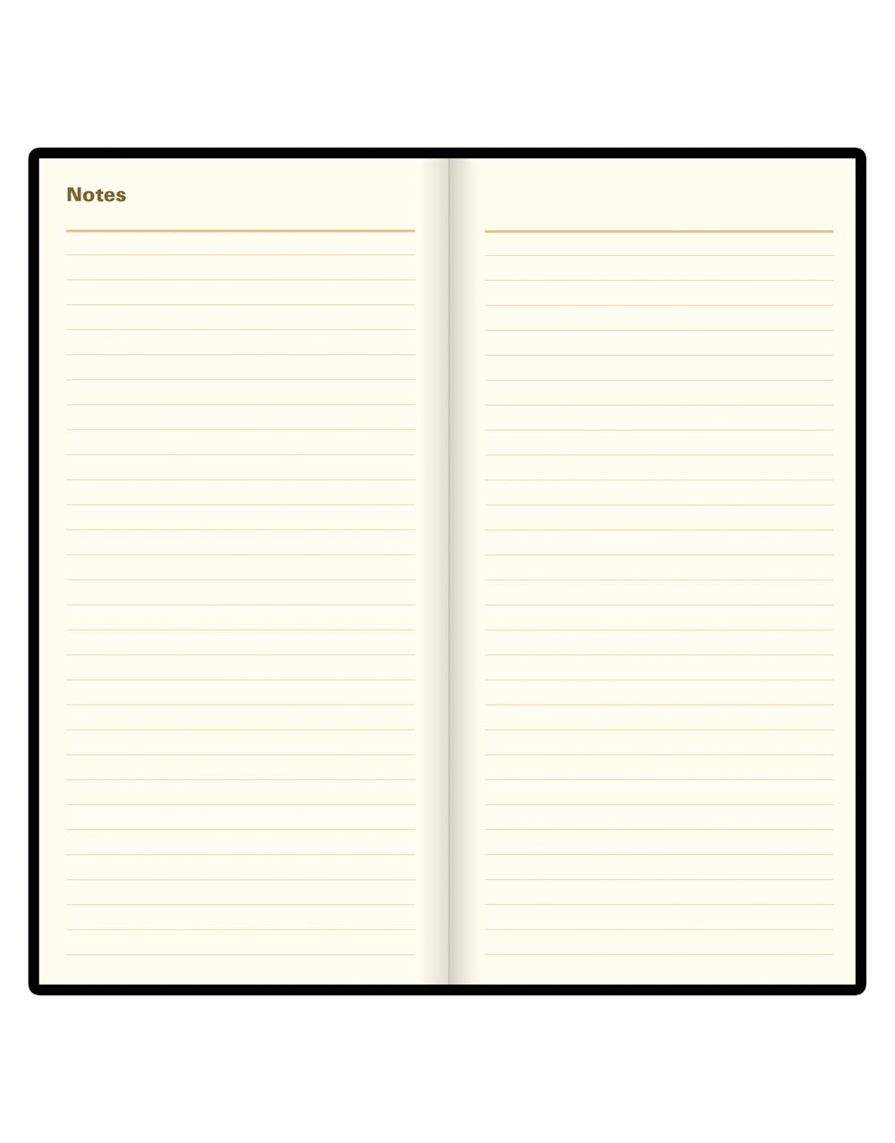 Letts of London Signature Slim Week to View Leather Diary with Planners 2026 - English Black 26-C38SUBK #color_black