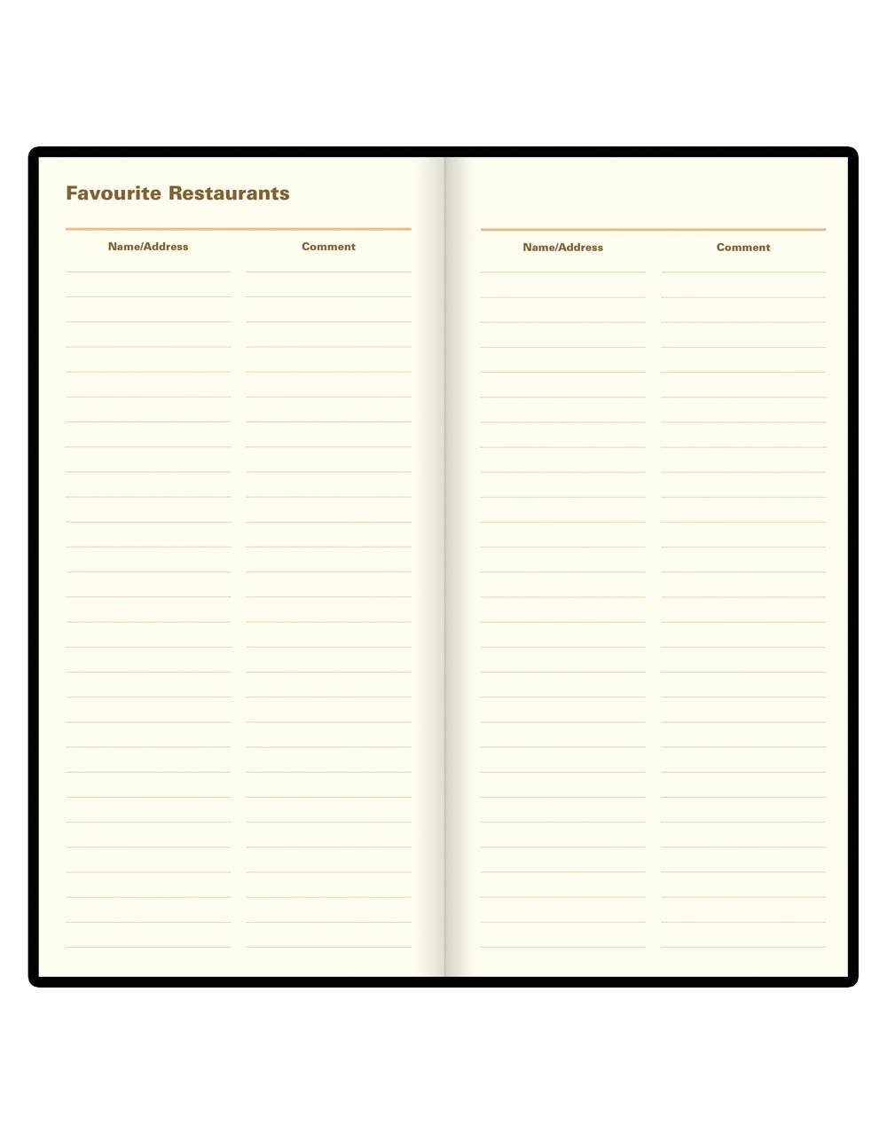 Letts of London Signature Slim Week to View Leather Diary with Planners 2026 - English Black 26-C38SUBK #color_black