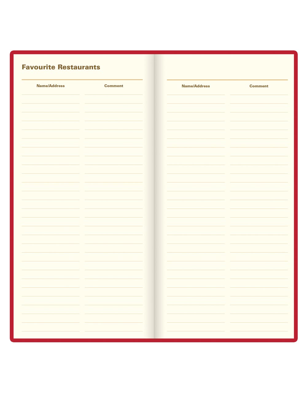 Letts of London Signature Slim Week to View Leather Diary with Planners 2026 - English Red 26-C38SUBY #color_red