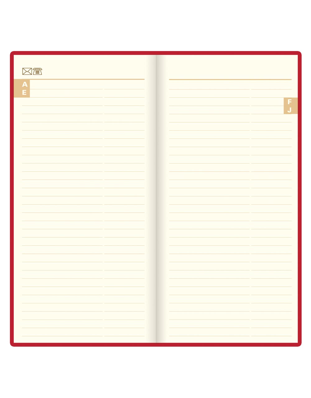 Letts of London Signature Slim Week to View Leather Diary with Planners 2026 - English Red 26-C38SUBY #color_red